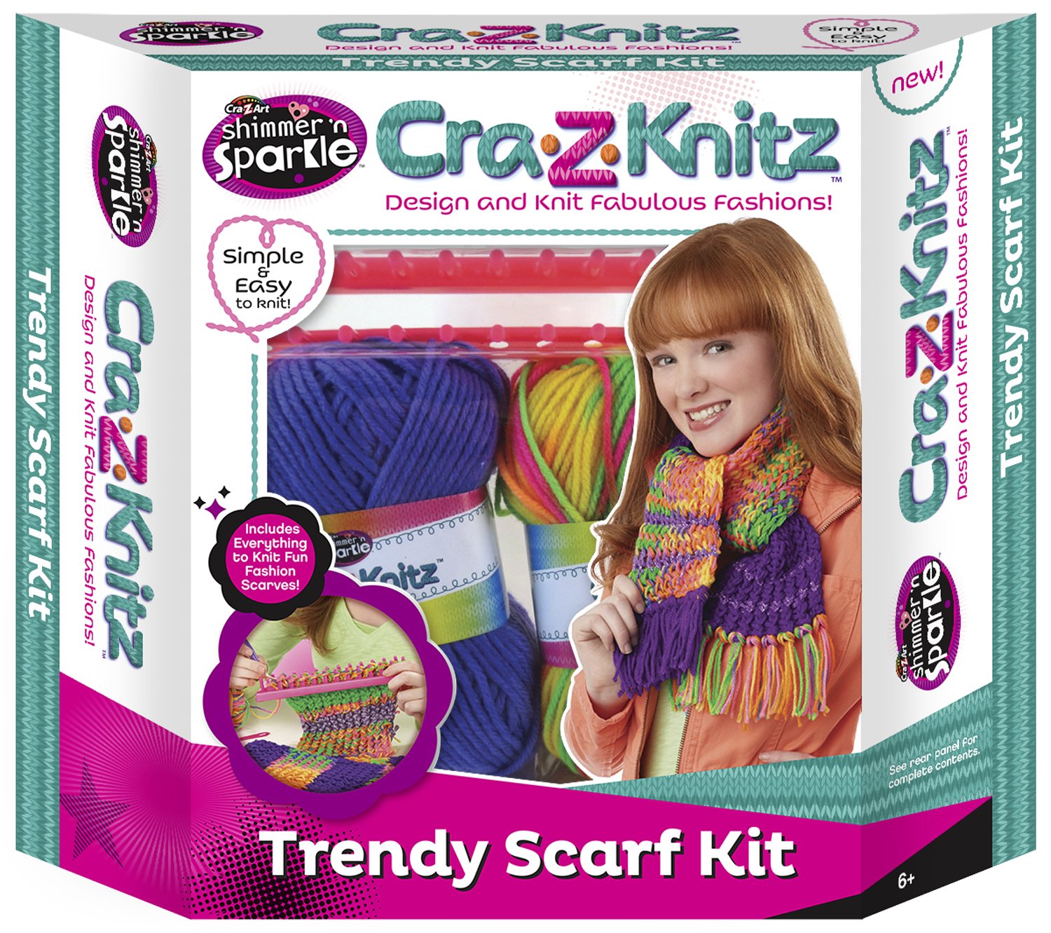 Amazon.com: Cra-Z-Art CRA-z-Knitz Scarf Kit : Arts, Crafts & Sewing